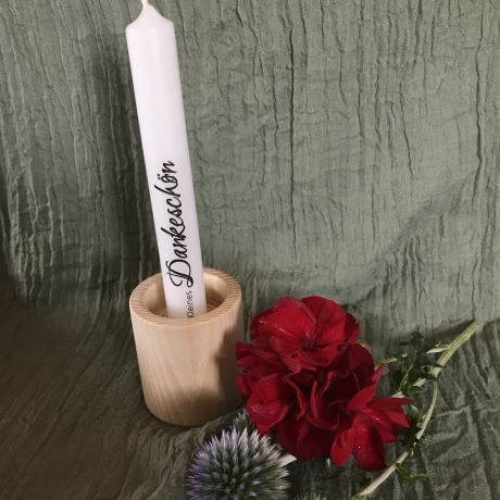 Holz Kerzenhalter natur | Kerzenständer Holz |Teelichthalter Holz