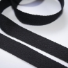 4,7m Köperband Baumwolle 14 mm schwarz Nahtband