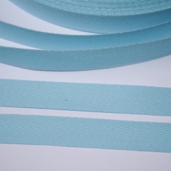 Köperband 14 mm türkis Nahtband