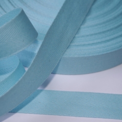 Köperband 20 mm türkis Nahtband