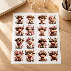 16 RUB Ons Sticker,  randlose Rub ons Sticker - StierBaby