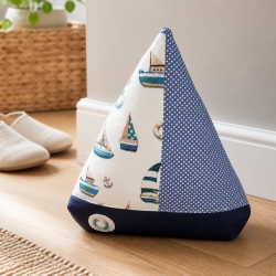 Türstopper Fensterschutz Buchstütze Deko Segelschiff blau schiff 