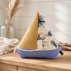 Türstopper Fensterschutz Buchstütze Deko Segelschiff - maritim 