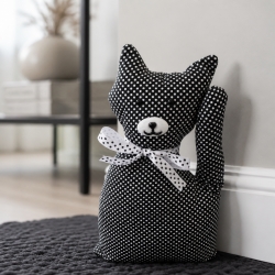 Türstopper Fensterschutz Buchstütze Deko Katzen - schwarz weiß