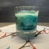 Adventskerzen grün mit goldenen Akzenten