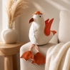 Türstopper Fensterschutz Buchstütze Deko - Möwe Orange