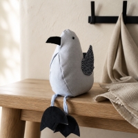 Türstopper Fensterschutz Buchstütze Deko - Möwe hellblau