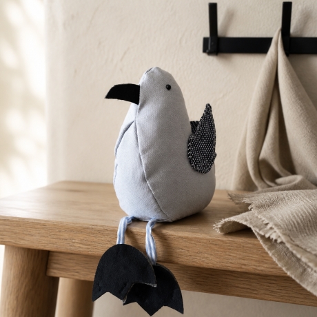 Türstopper Fensterschutz Buchstütze Deko - Möwe hellblau