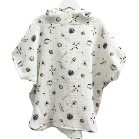 Badeponcho aus Musselin | Damen | Herren | Kinder | Öko Tex 100