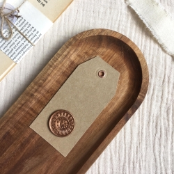 Sonne und Mond • Geschenkanhänger mit Siegel • Kraftpapier