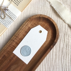 Geschenkanhänger mit Wachssiegel • Blue Sea • Meer