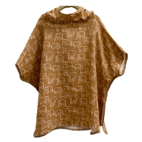 Badeponcho aus Musselin | Damen | Herren | Kinder | Öko Tex 100