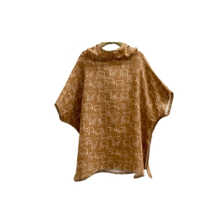 Badeponcho aus Musselin | Damen | Herren | Kinder | Öko Tex 100