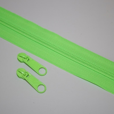 Reißverschluss neon grün 5 mm neongrün & 2 St. Zipper
