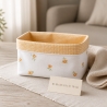 2er Set Utensilo Aufbewahrung Geschenk Unikat - Rosen apricot