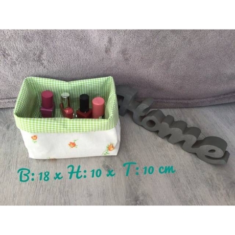 2er Set Utensilo Aufbewahrung Geschenk Unikat - Rosen apricot
