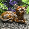 Katzenpärchen (2 Stück) handgefertigt aus Keramik