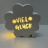 Kleine Leuchtbox „Viel Glück“