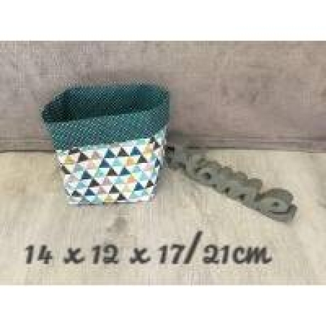 3er Set Utensilo Aufbewahrung Geschenk Unikat - Dreiecke d´grün