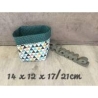 3er Set Utensilo Aufbewahrung Geschenk Unikat - Dreiecke d´grün