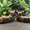 Katzenpärchen (2 Stück) handgefertigt aus Keramik