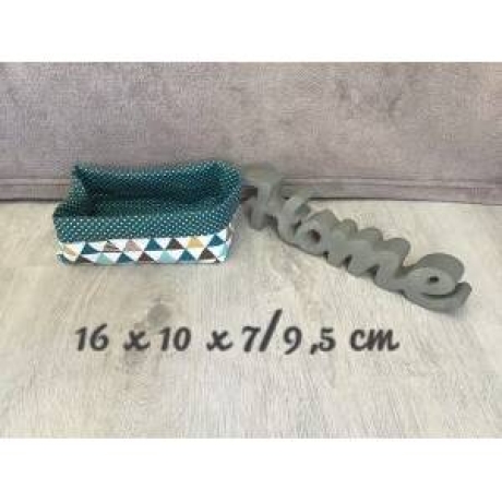 3er Set Utensilo Aufbewahrung Geschenk Unikat - Dreiecke d´grün