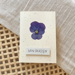 Von Herzen • Karte zum Geburtstag Grüße Geschenk