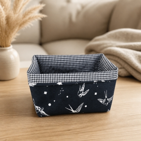 Utensilo Aufbewahrung Frühstückskorb Geschenk Unikat - Möwen blau