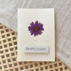 Dankeschön • Mini-Klappkarte mit Umschlag Danksagung