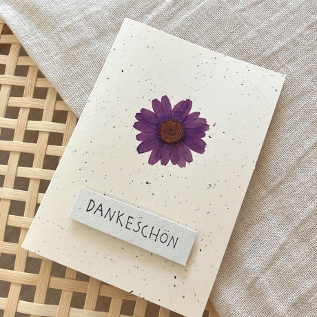 Dankeschön • Mini-Klappkarte mit Umschlag Danksagung