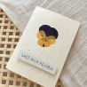 Lass dich feiern • Geburtstagskarte mit Blume Jubiläum Prüfung