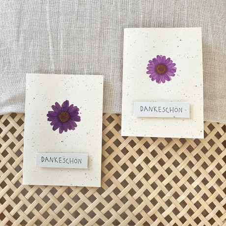 Dankeschön • Mini-Klappkarte mit Umschlag Danksagung
