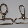 2x Karabinerhaken 45 - 50 mm silber leichte Karabiner  