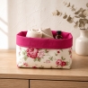 Utensilo Aufbewahrung Frühstückskorb Geschenk Unikat - Rosen pink