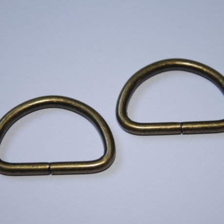 D-Ring 25 mm altmessing ab 2 Stück D-Ringe antik messing
