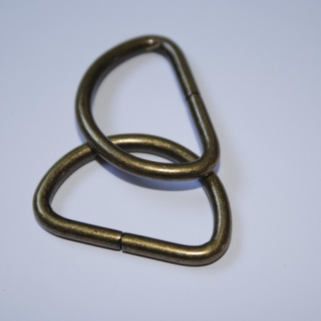 D-Ring 25 mm altmessing ab 2 Stück D-Ringe antik messing