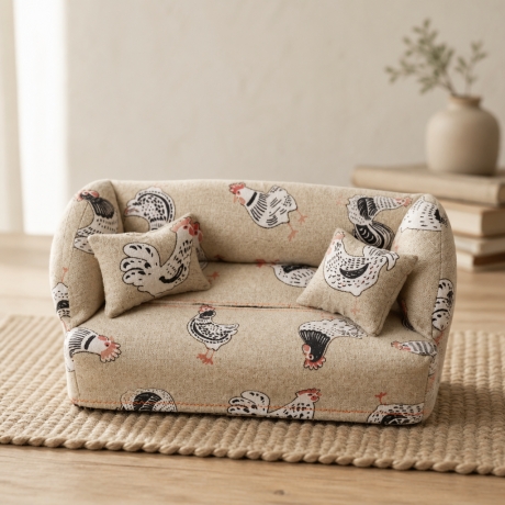 Deko-Sofa KosmetikboxSofa TaschentücherboxSofa - Hähne 