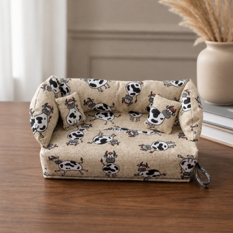 Deko-Sofa KosmetikboxSofa TaschentücherboxSofa - Kühe