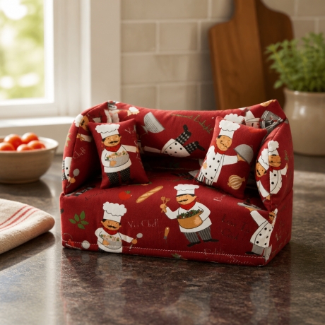 Deko-Sofa Kosmetikbox Sofa Taschentücherbox Sofa - Koch rot