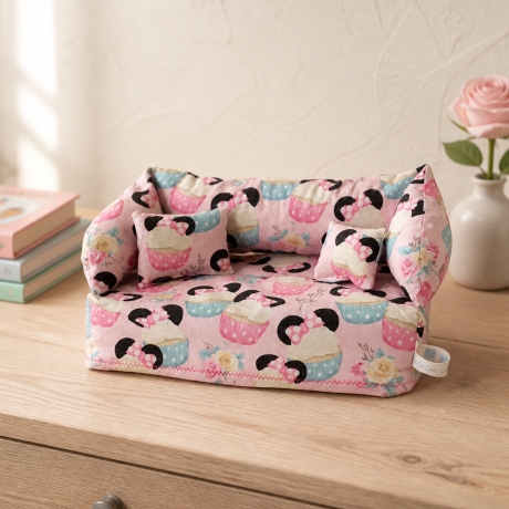 Deko-Sofa KosmetikboxSofa TaschentücherboxSofa - Muffins
