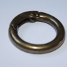 Rundkarabiner altmessing 24 mm 16 mm Karabinerring Schlüsselring