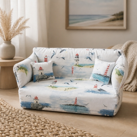 Deko-Sofa Kosmetikbox Sofa Taschentücherbox Sofa - Leuchtturm kl.