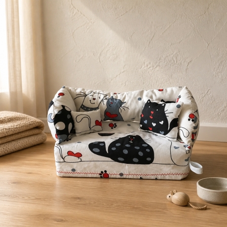 Deko-Sofa Kosmetikbox Sofa Taschentücherbox Sofa - Big Katzen