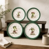 4er KorkUntersetzer Set ⌀ 10 cm - lustige Frösche 