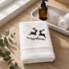 2er Set Gästehandtuch + Handtuch personalisiert - Hirsch