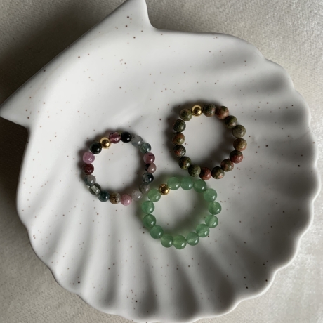 Perlenring Turmalin“