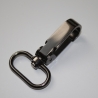 2x Karabinerhaken 25 mm schwarz-silber leicht