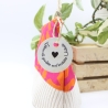 Universal-/Kosmetiktasche Leoprint Pink Orange Beige Handmade