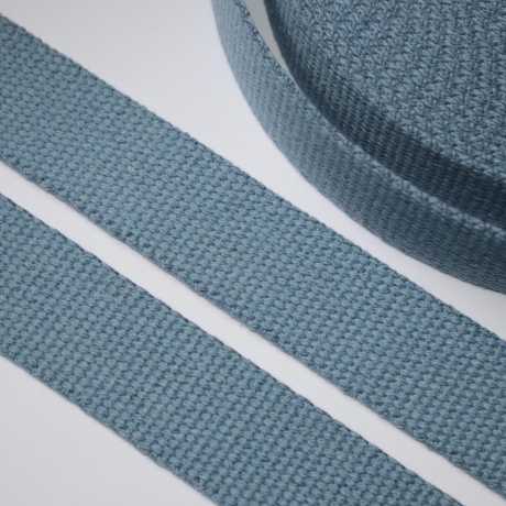 ab 1,75m Gurtband Baumwolle recycelt 30 mm blau jeansblau