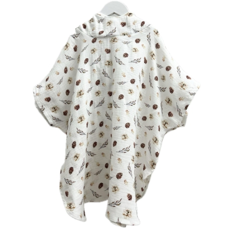 Badeponcho aus Musselin | Damen | Herren | Kinder | Öko Tex 100